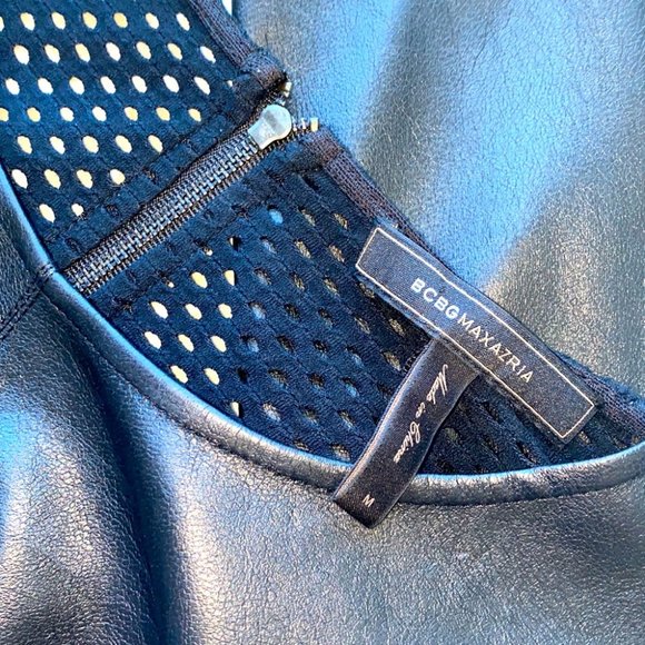 BCBGMAXAZRIA Callan Long Sleeve Contrast Back Top Medium - Picture 10 of 13